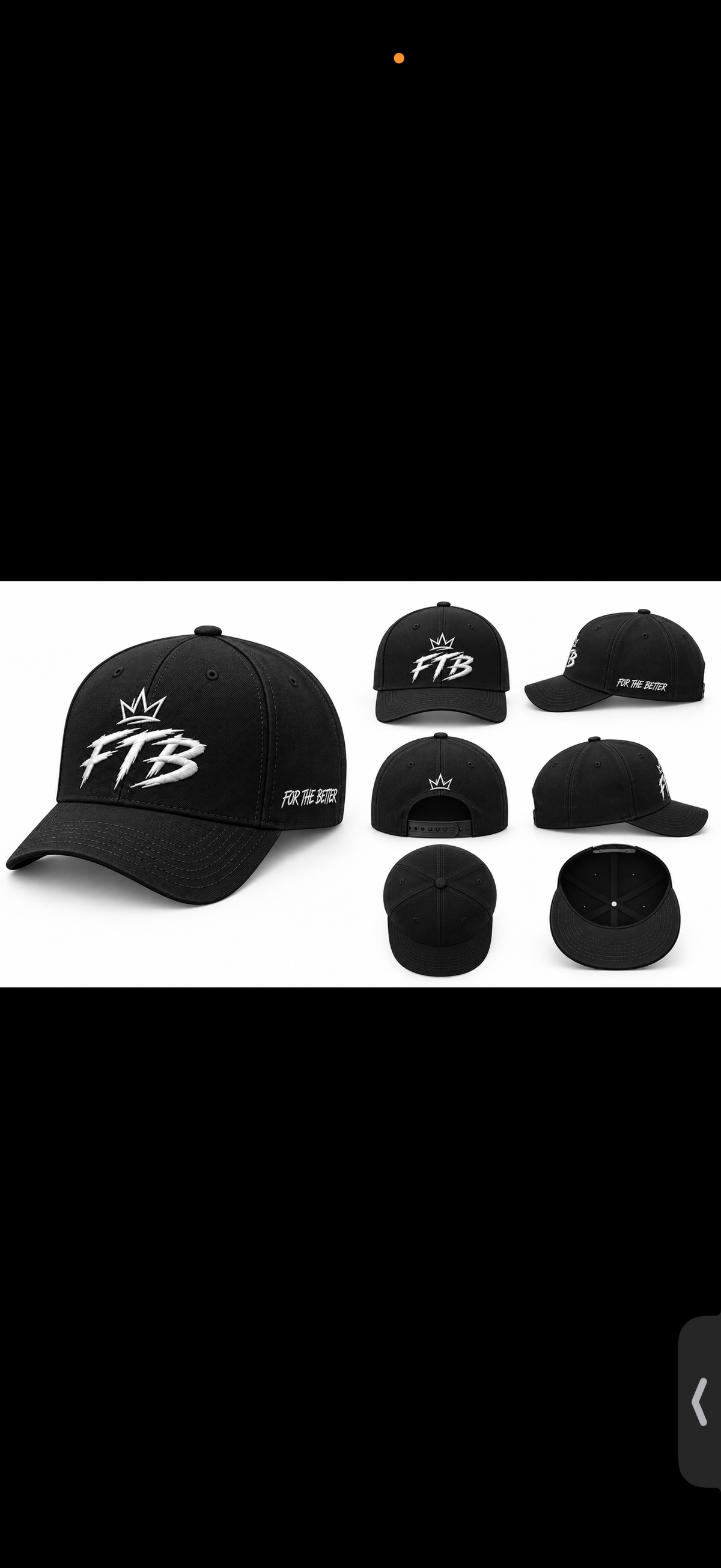FTB core cap white front view